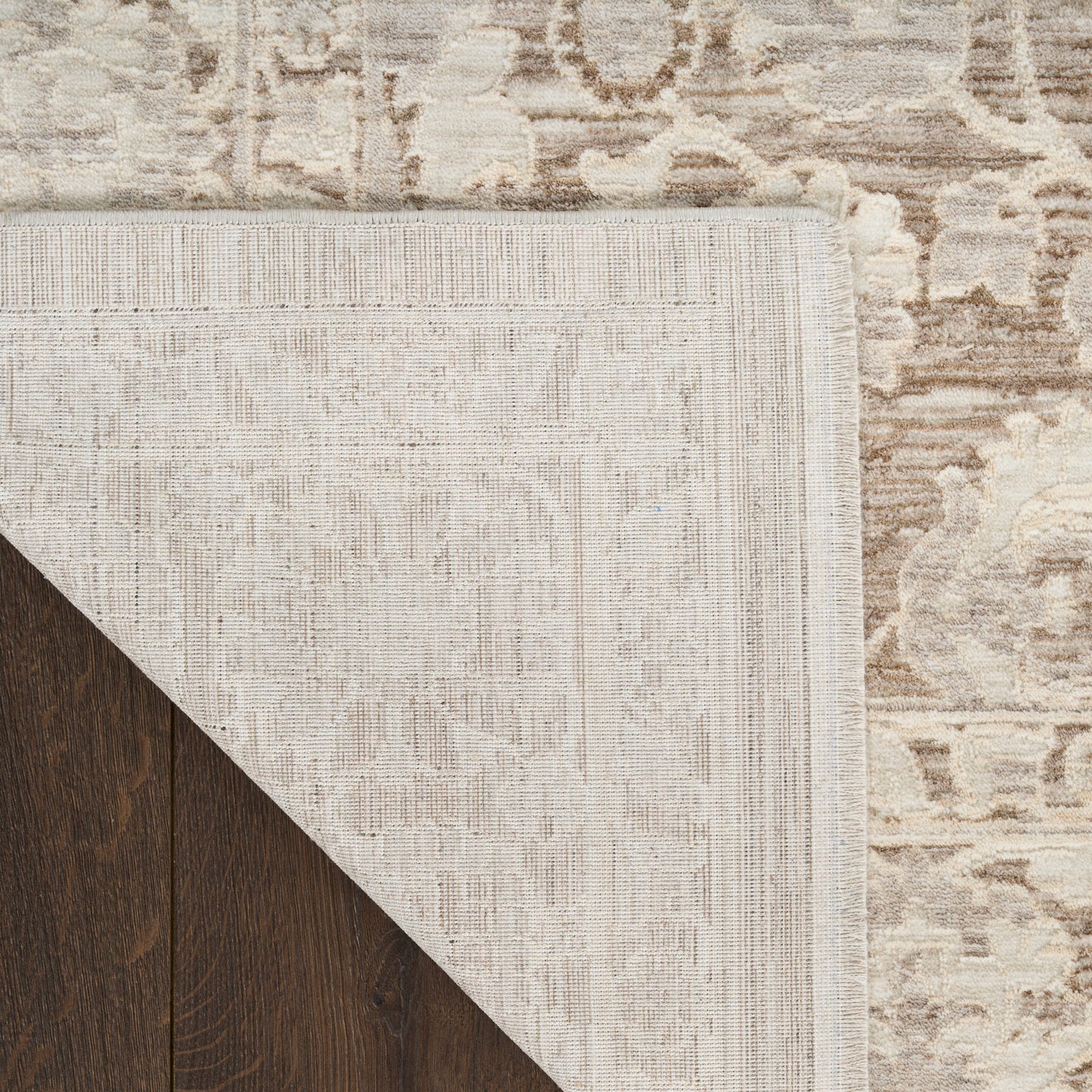 Nourison Shadows 10' x 13' Ivory Mocha Vintage Indoor Rug