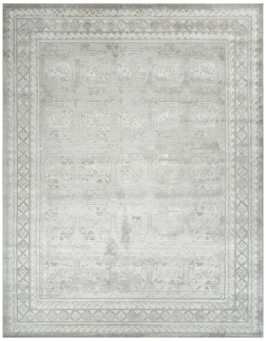 Nourison Dekor 7'10" x 9'10" Grey Vintage Indoor Rug