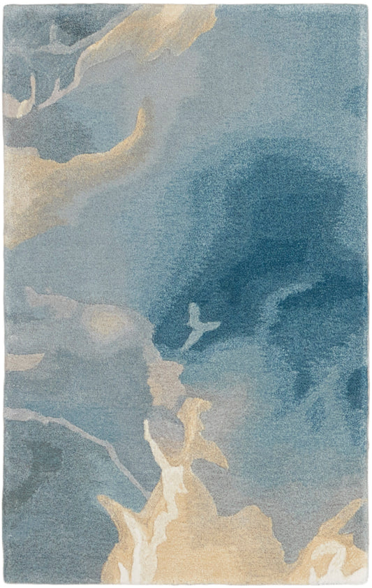 Nourison Prismatic 2' x 3' Blue Multicolor Modern Indoor Rug