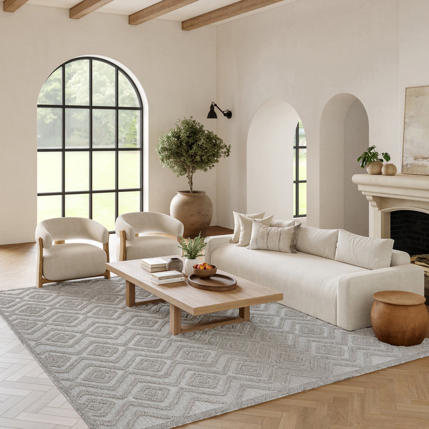 Nourison Versatile 9' x 12' Silver Grey Modern Rug