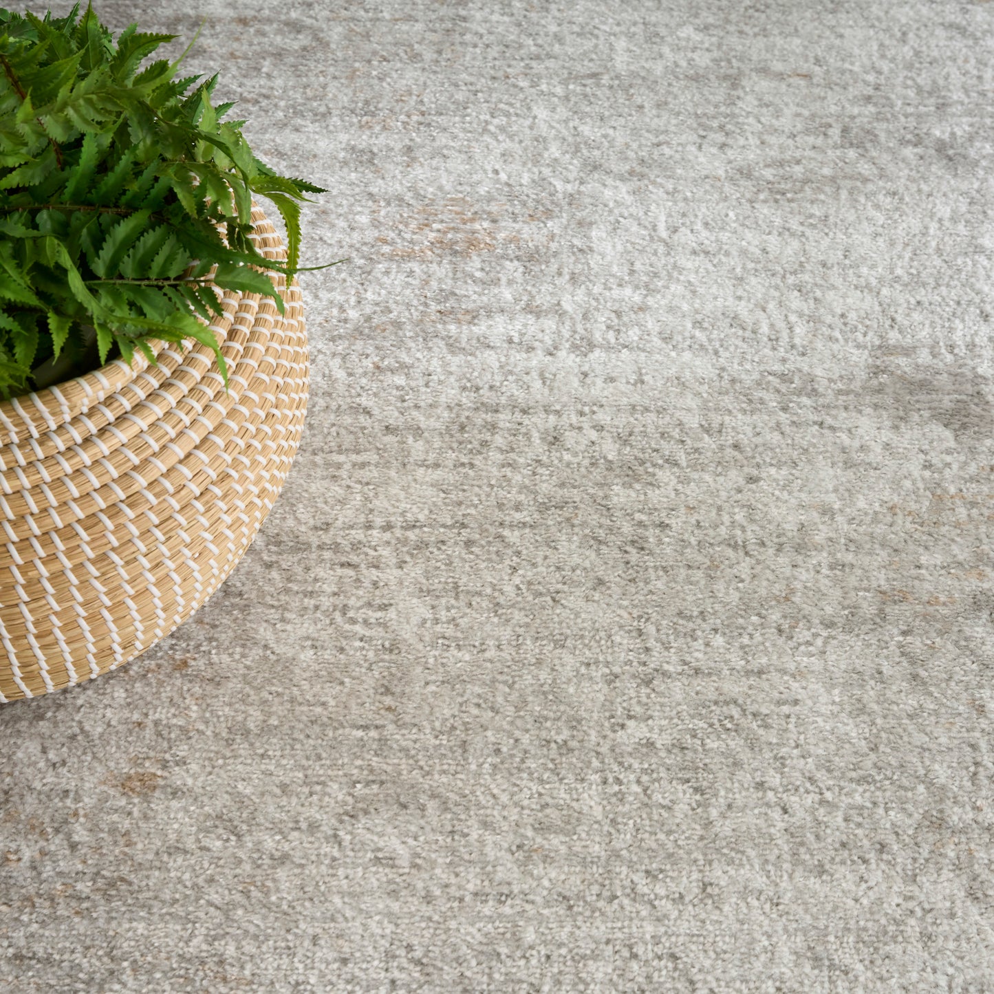 Nourison Dekor 4' x 6' Grey Modern Indoor Rug