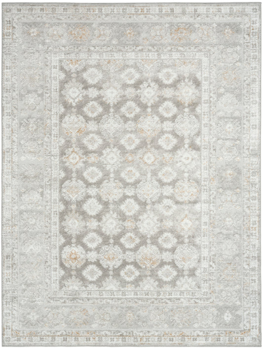 Nourison Dekor 5'3" x 7' Grey Vintage Indoor Rug