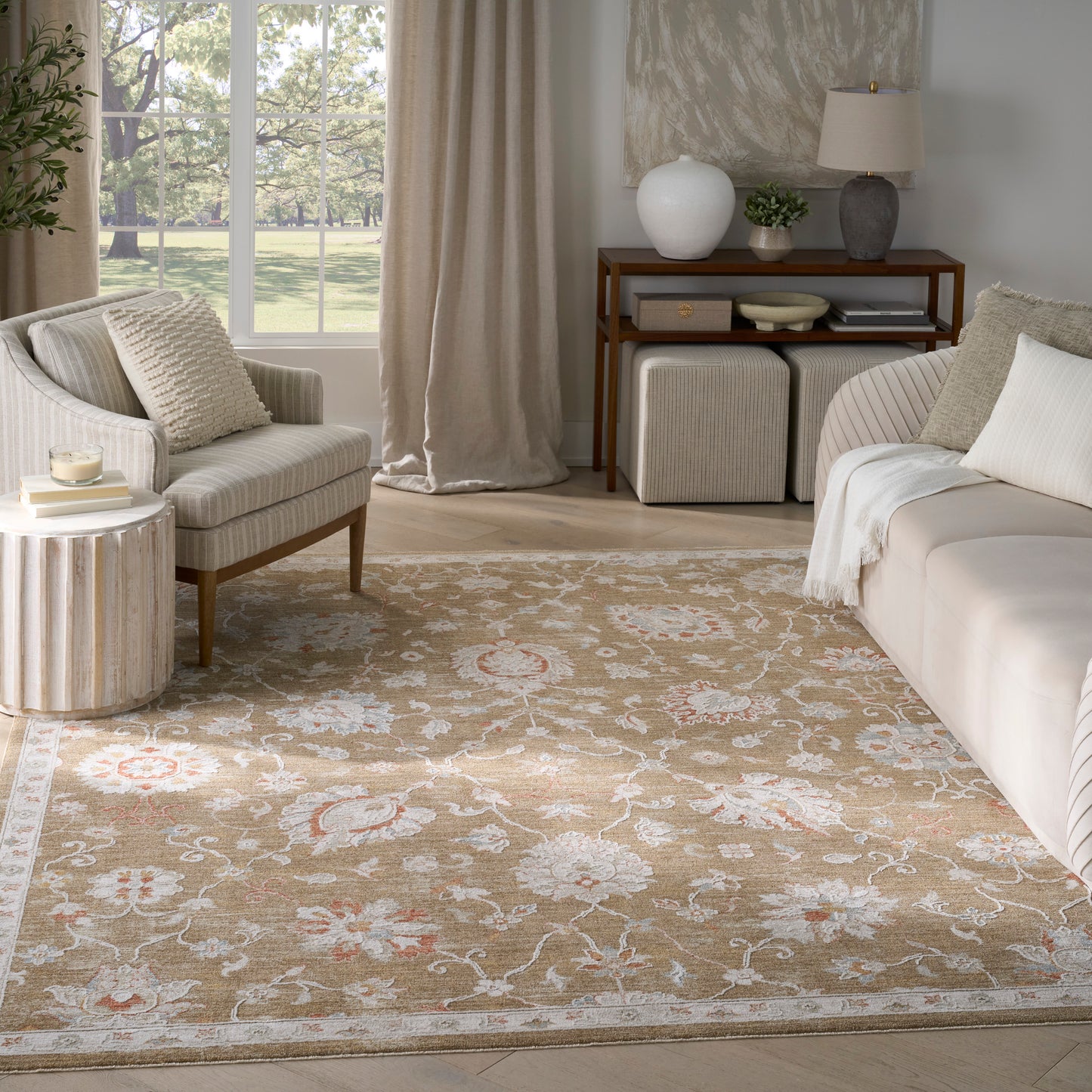 Nourison Infinite 5'3" x 7'8" Mocha Vintage Indoor Rug