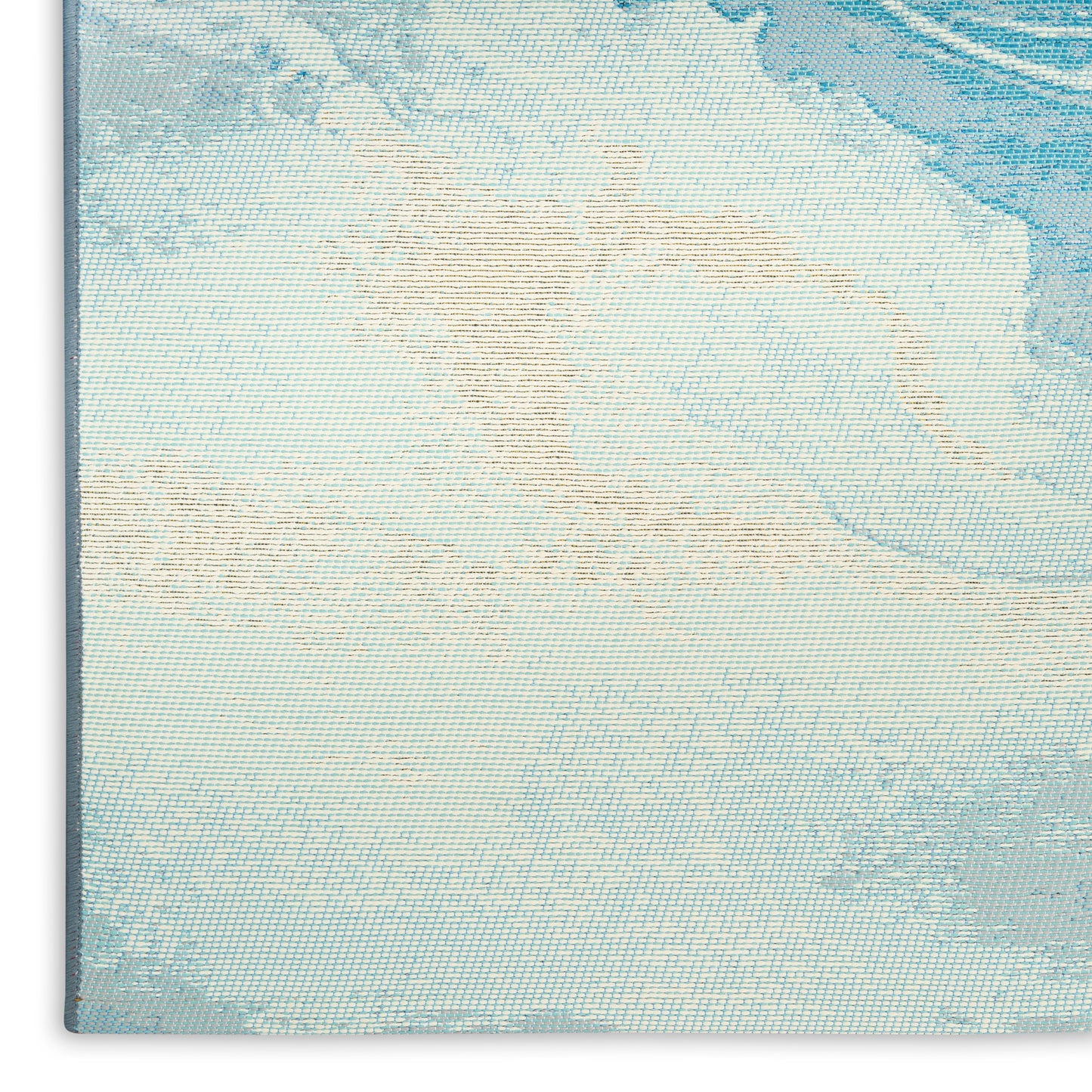 Nourison Color Splash 7'10" x 9'10" Ivory Blue Coastal, Nautical & Beach Rug