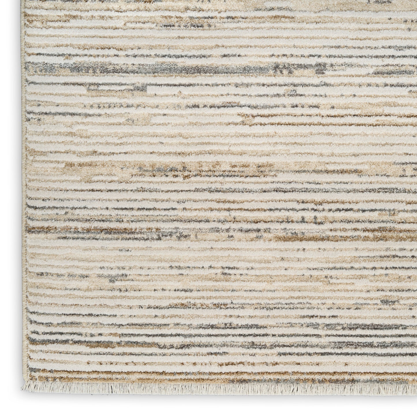 Calvin Klein CK078 Summit 9'10" x 13' Ivory Multicolor Modern Indoor Rug