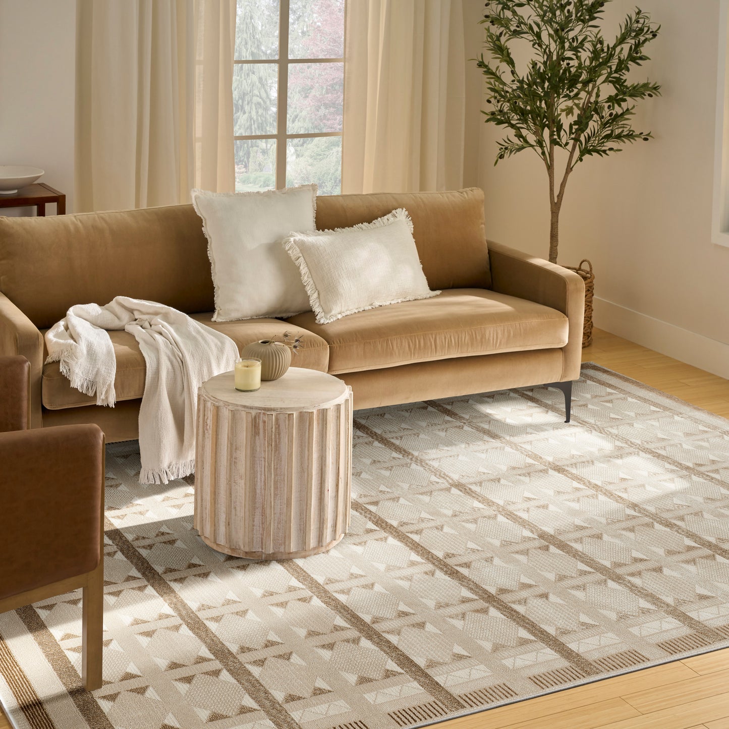 Nourison Nordic 8' x 10' Taupe Modern Indoor Rug