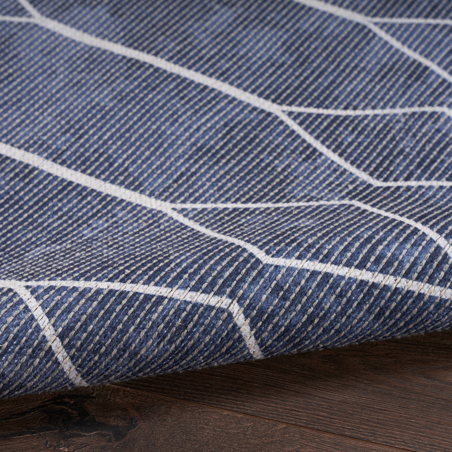 Nourison New Concept Washables 2' x 3'9" Navy Modern Indoor Rug