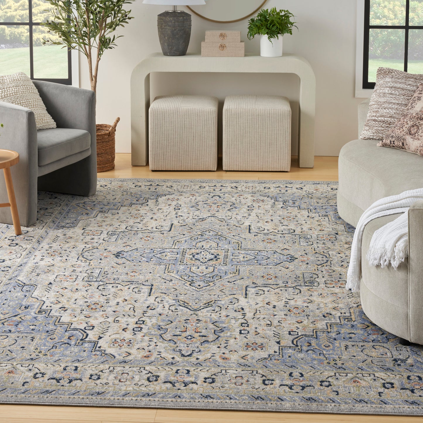 Nourison Nourison Essentials Persian 10' x 14' Blue Vintage Rug