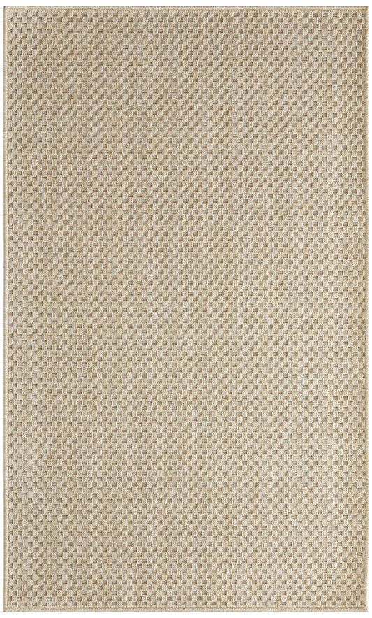 Nourison Tulum 3' x 5' Cream Outdoor Rug