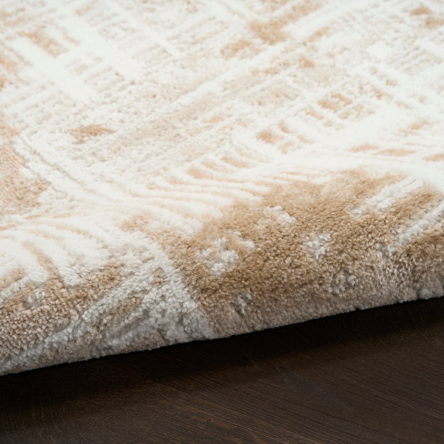 Nourison Dekor 7'10" x 9'10" Ivory Taupe Modern Indoor Rug