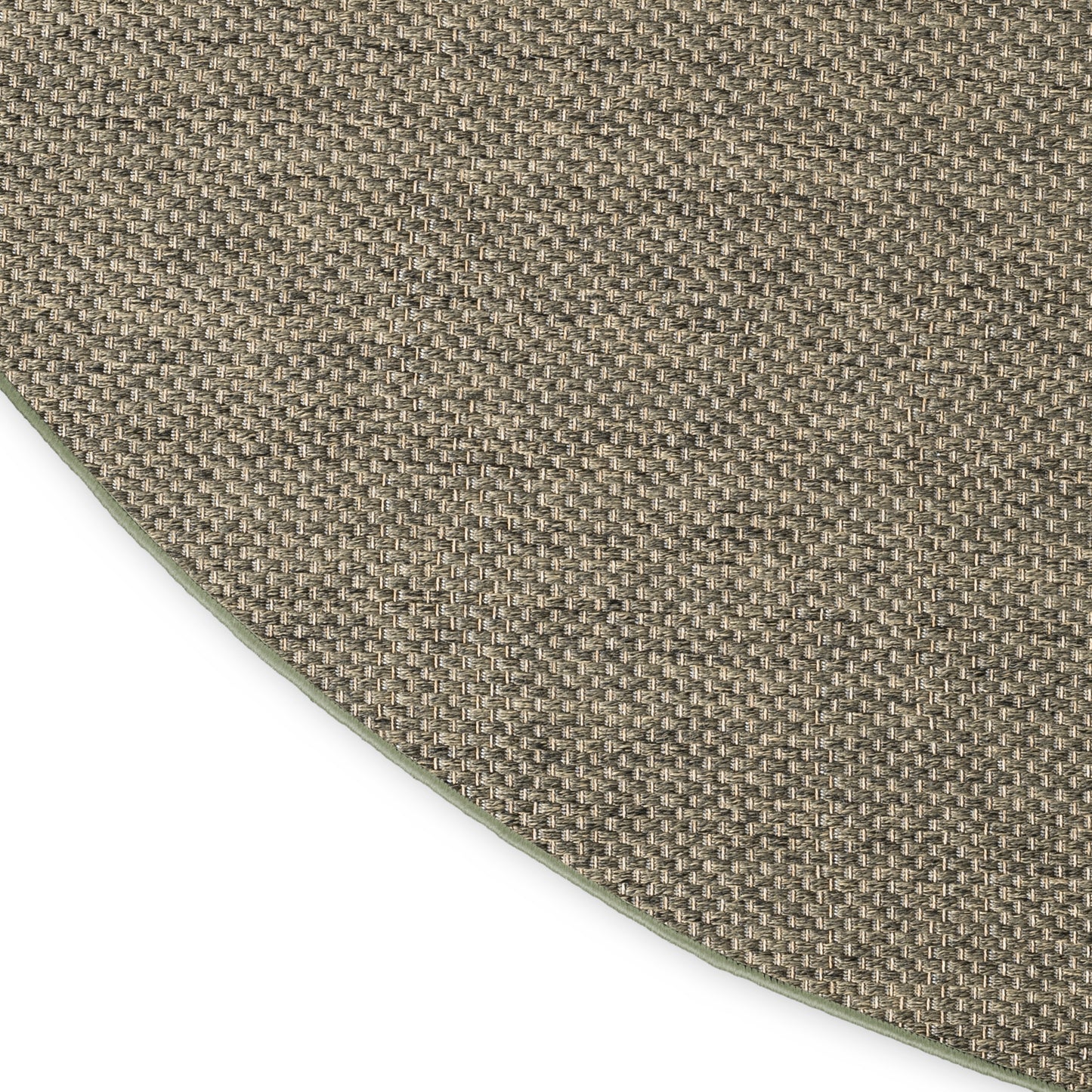 Nourison Tulum 8' x Round Olive Outdoor Rug