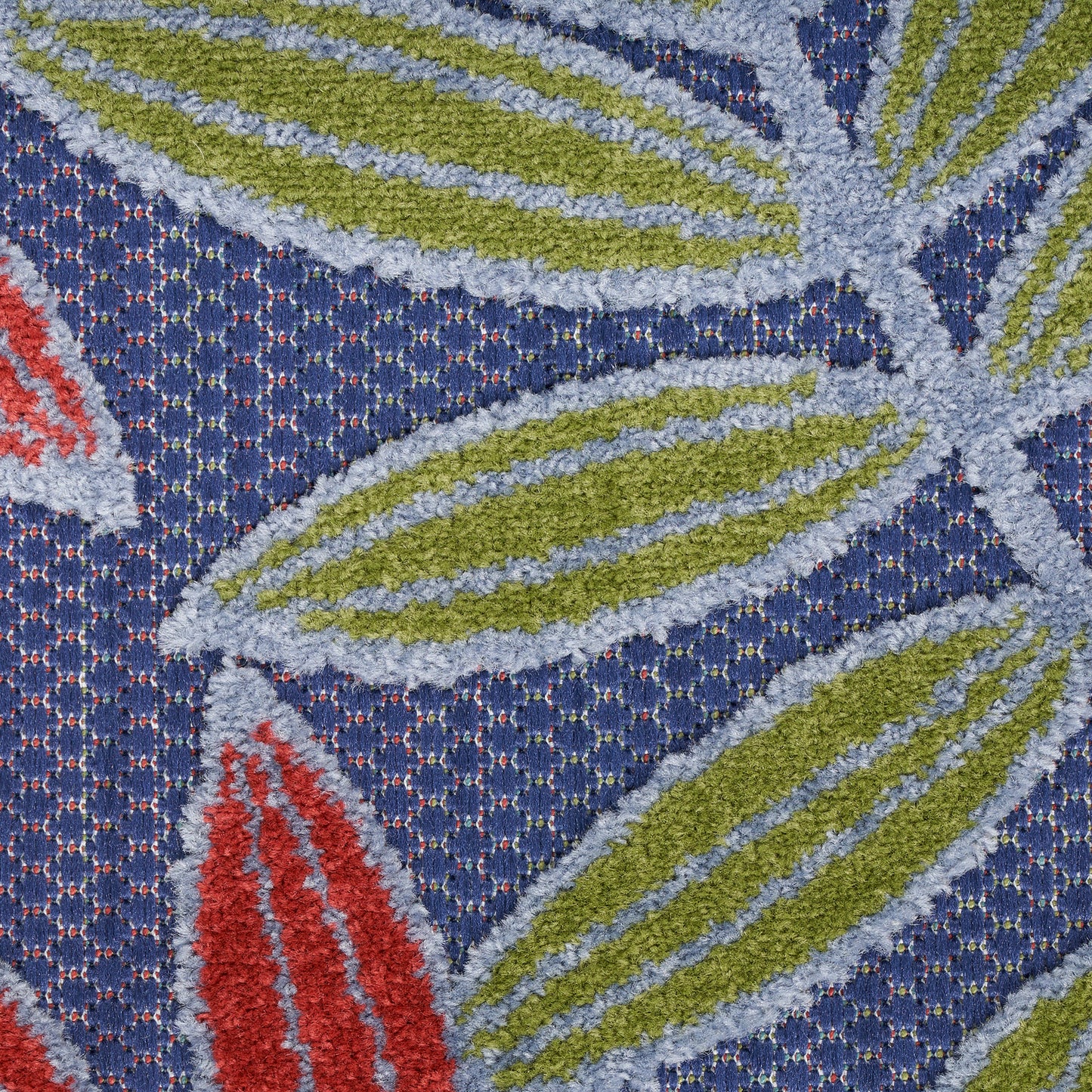 Nourison Aloha 7'10" x 10'6" Navy Multicolor Outdoor Rug