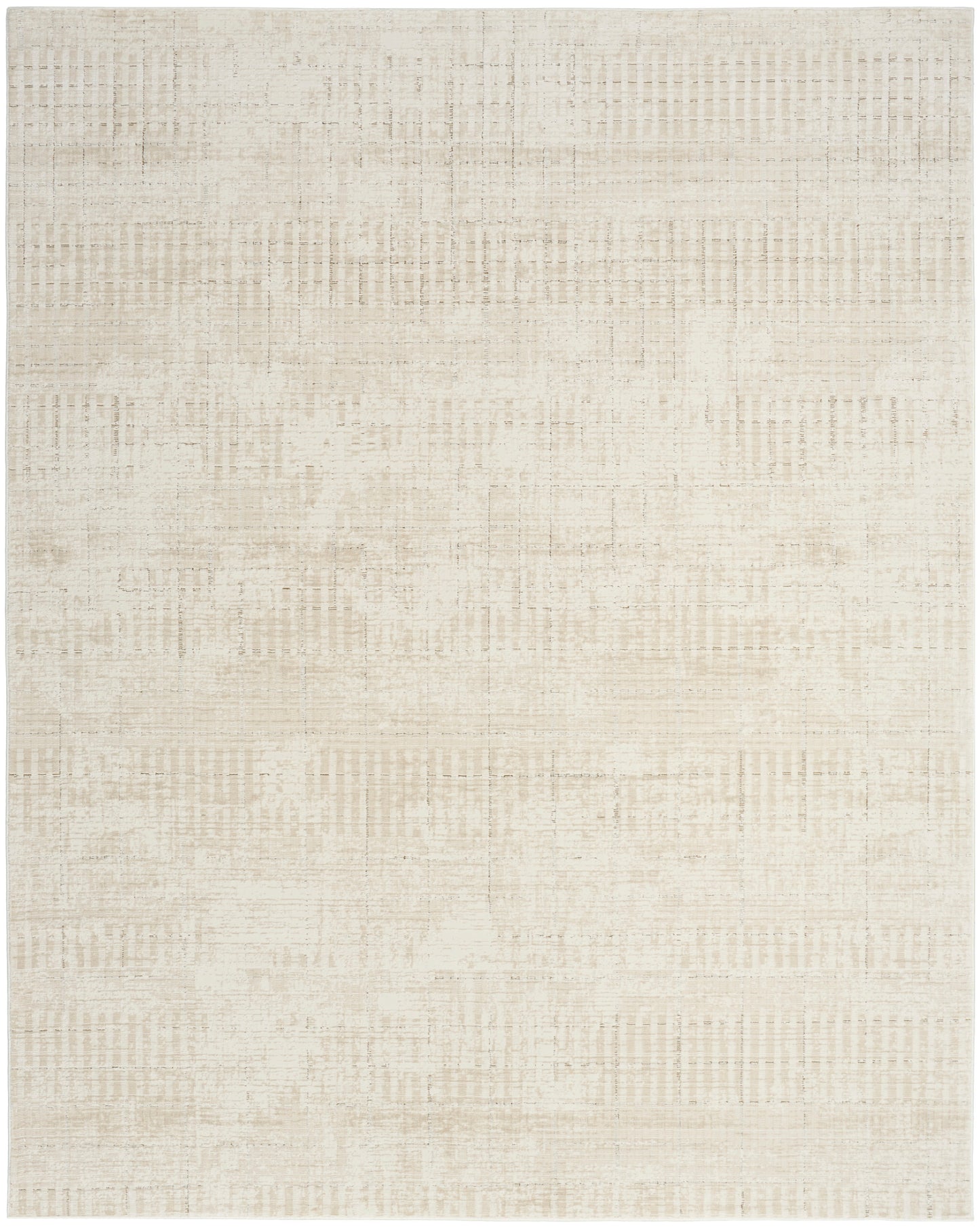 DKNY Grand Street 9' x 12' Ivory Beige Modern Indoor Rug