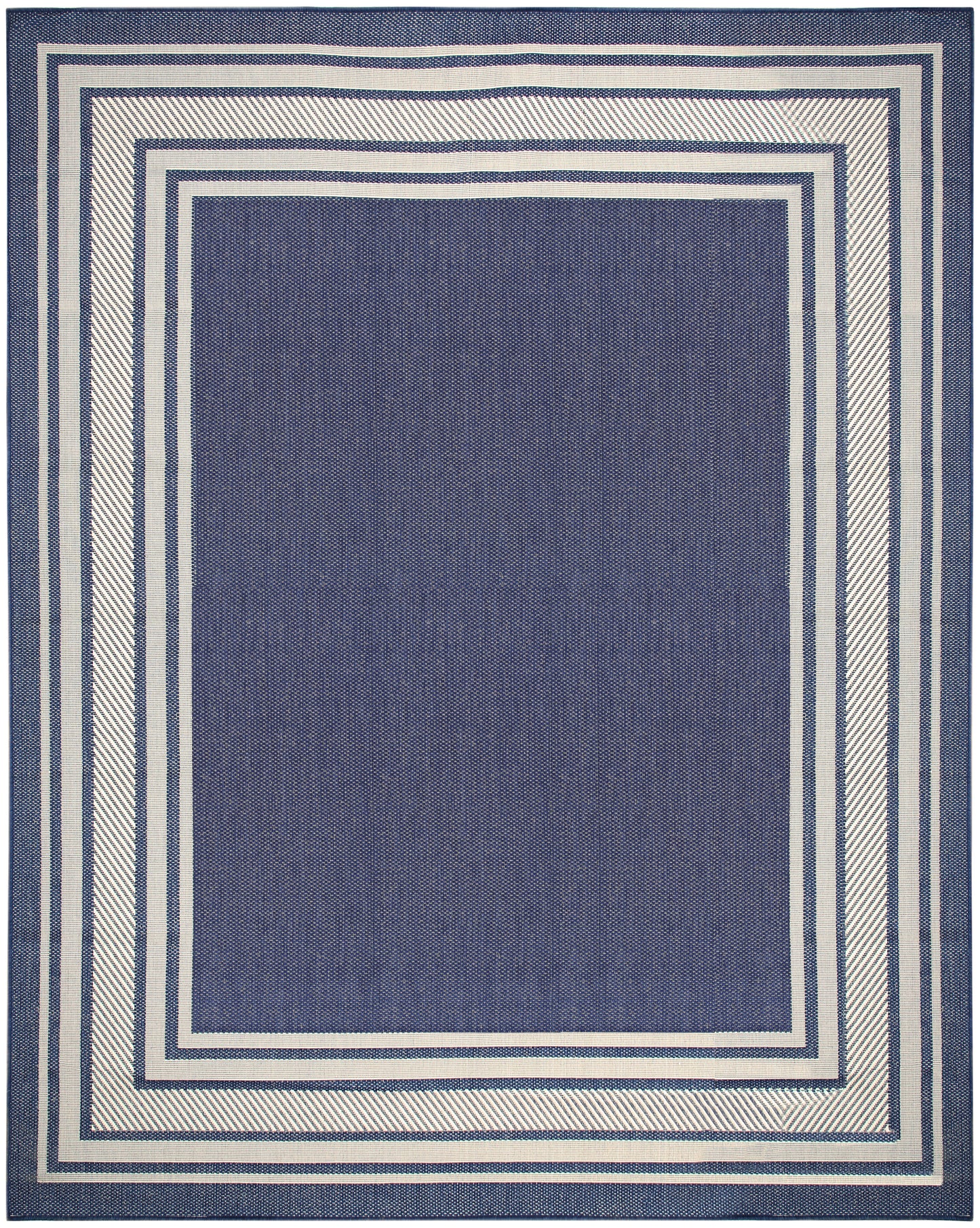 Nourison Horizon Indoor/Outdoor 9' x 12' Navy Modern Rug