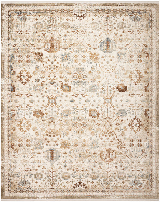 Nourison Pardis 7'10" x 9'10" Ivory Rust Vintage Indoor Rug