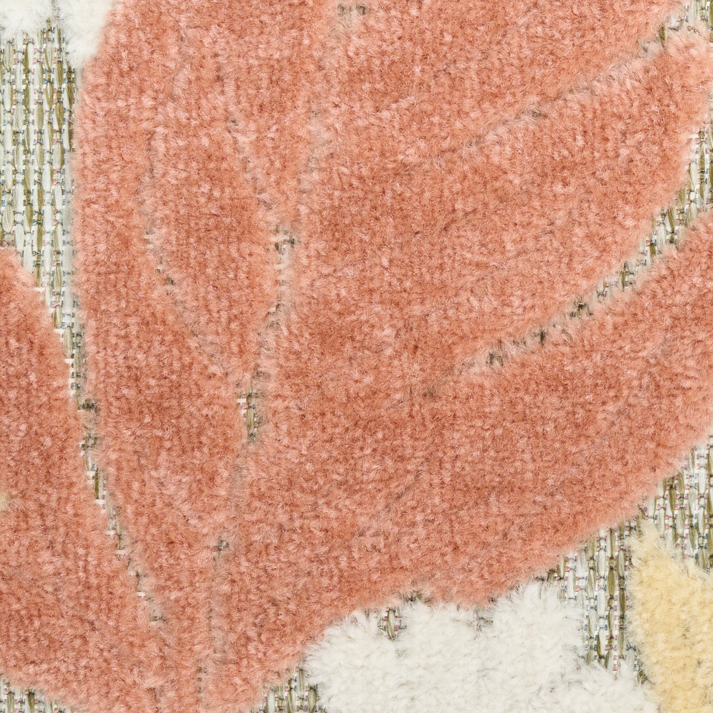 Nourison Aloha 3'6" x 5'6" Rose Modern Rug