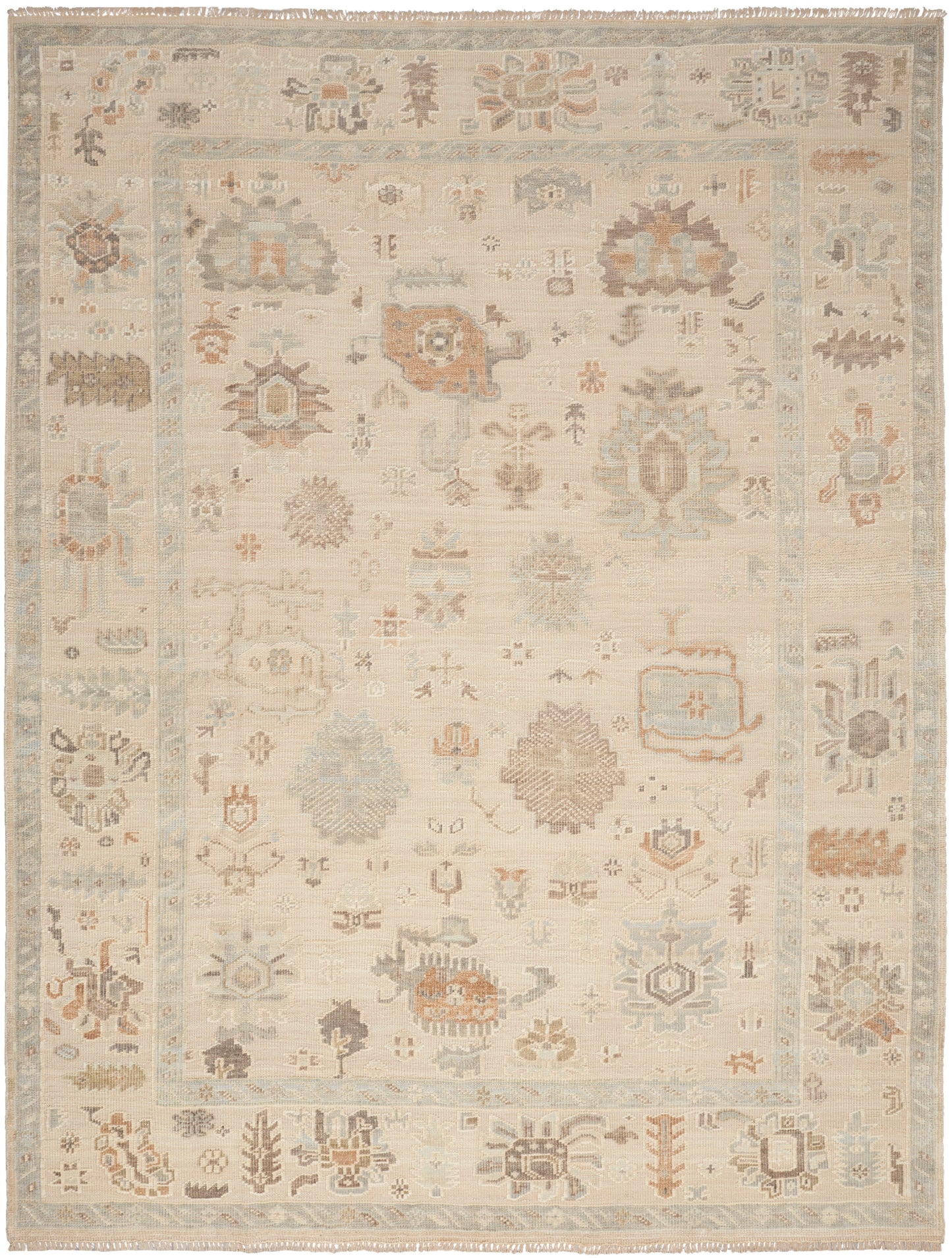 Nourison Whispers 9' x 12' Beige Vintage Indoor Rug