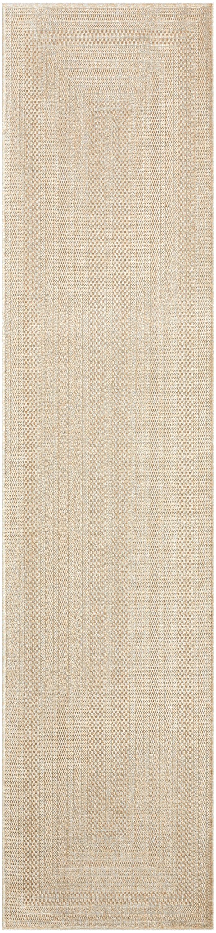 Nourison Tulum 2'2" x 10' Cream Outdoor Rug