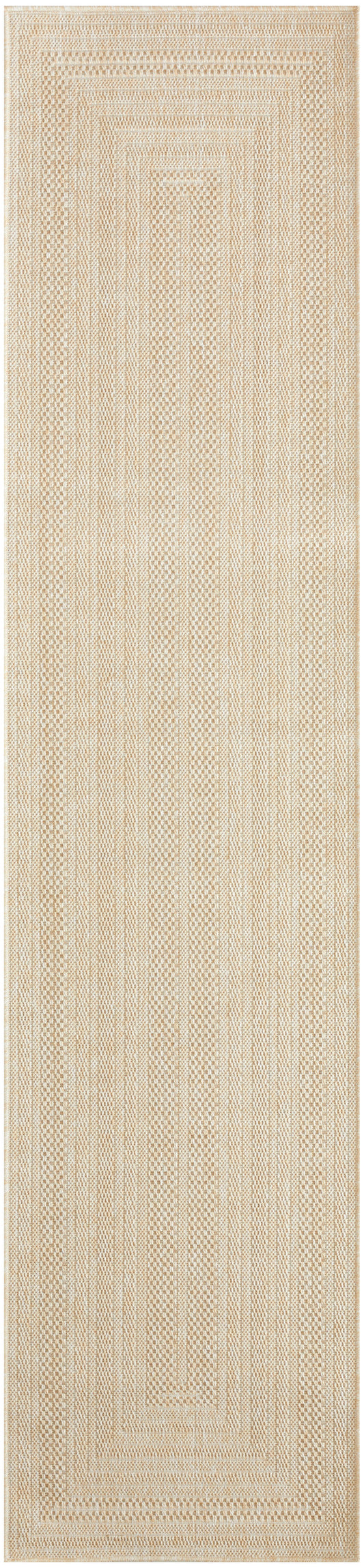 Nourison Tulum 2'2" x 10' Cream Outdoor Rug