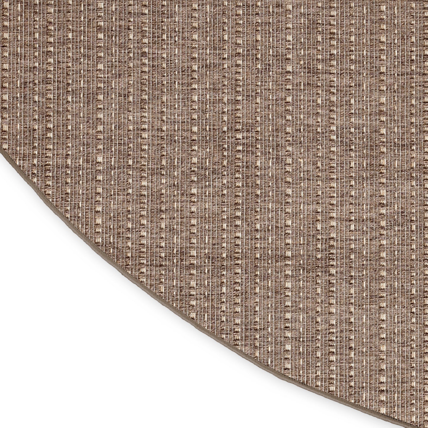 Nourison Tulum 8' x Round Brown Outdoor Rug