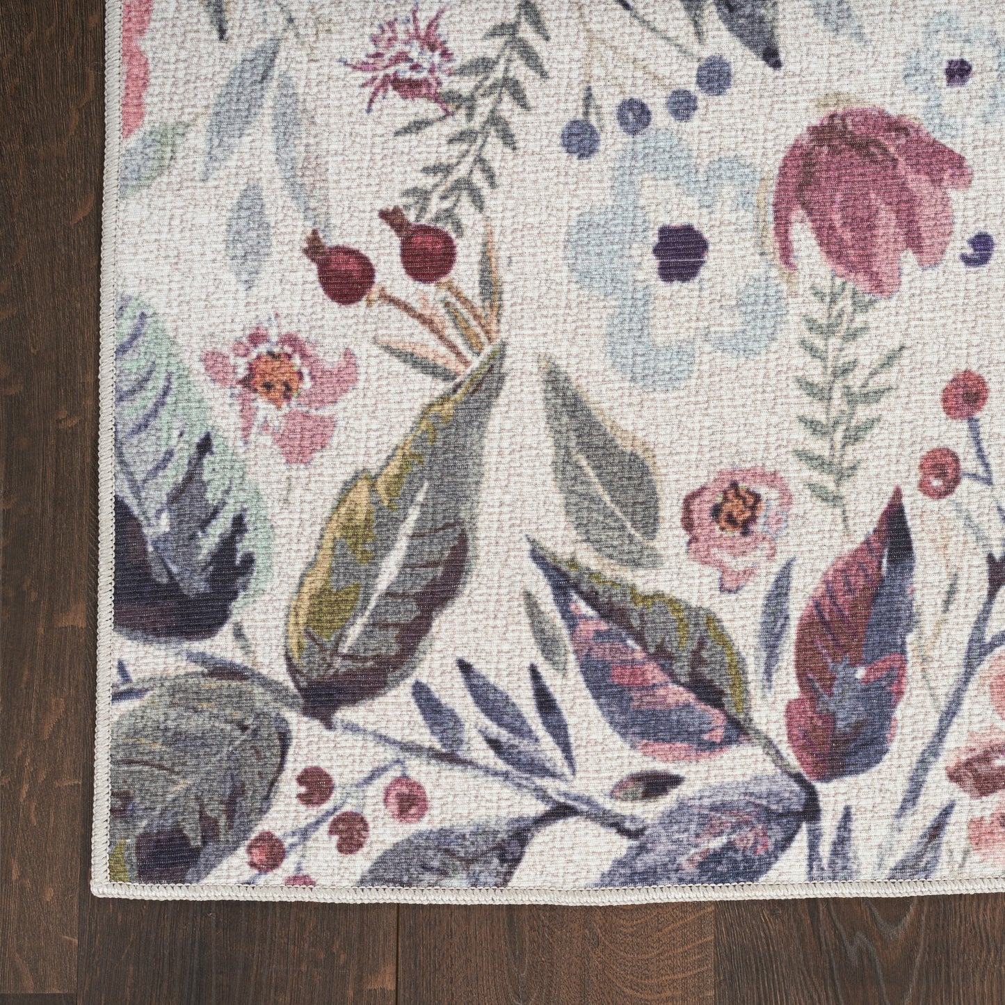 Nourison Nourison Washables 2' x 3' Ivory Pink Vintage Indoor Rug