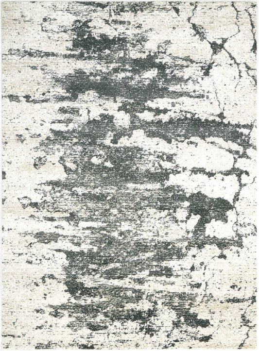 Nourison Maxell 3'10" x 5'10" Ivory/Grey Modern Indoor Rug