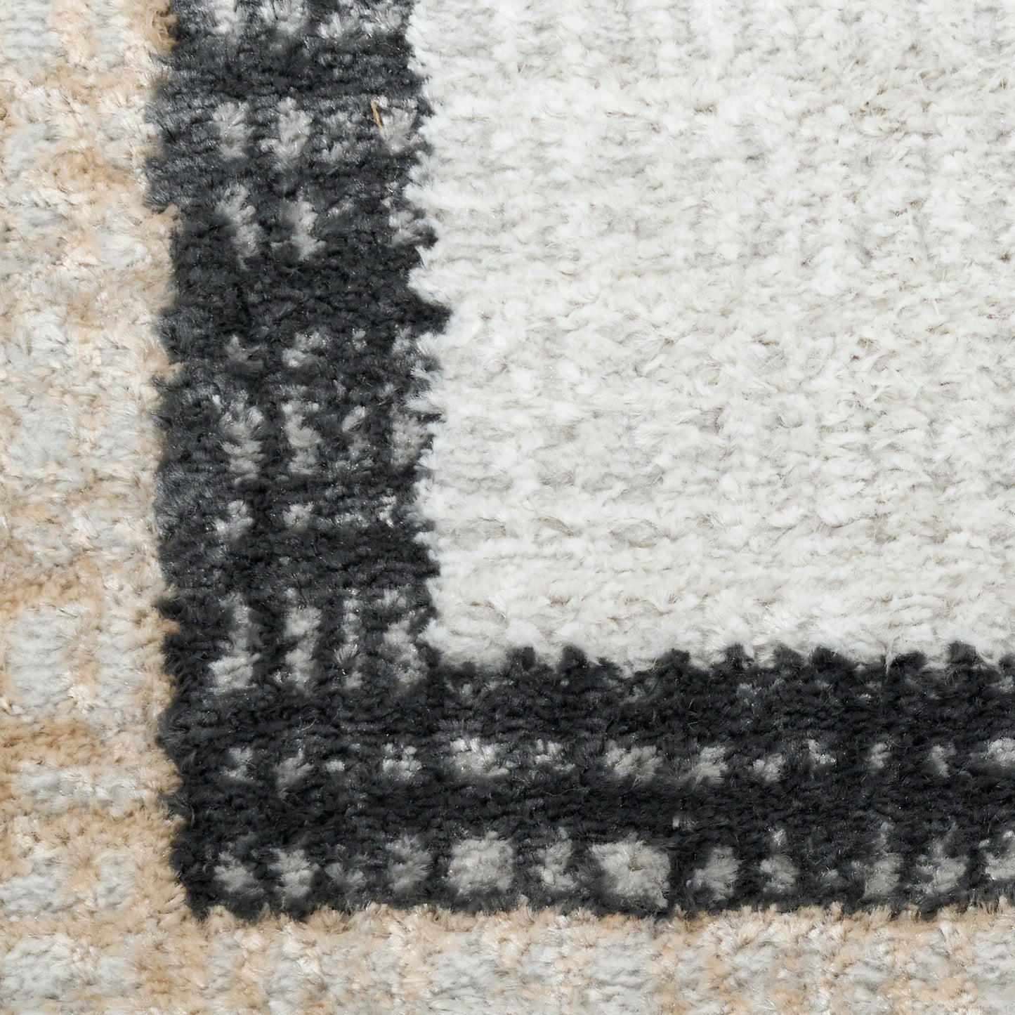 Nourison Dekor 7'10" x 9'10" Grey Charcoal Modern Indoor Rug
