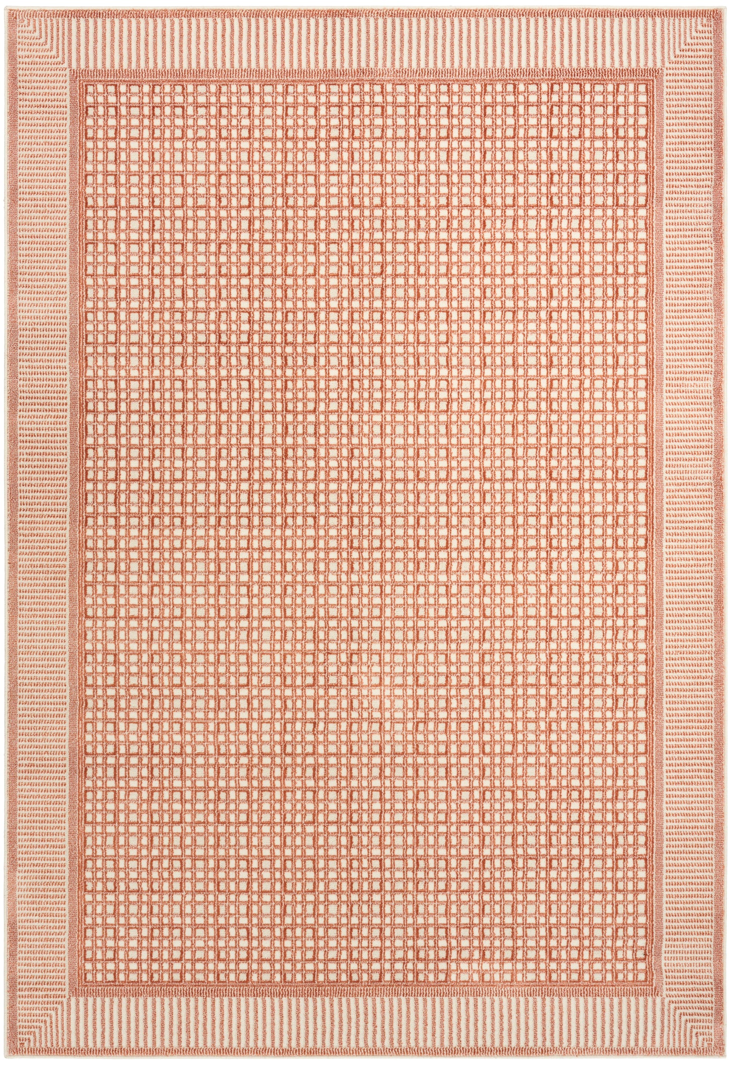 Nourison Nordic 5' x 7' Brick Ivory Modern Indoor Rug