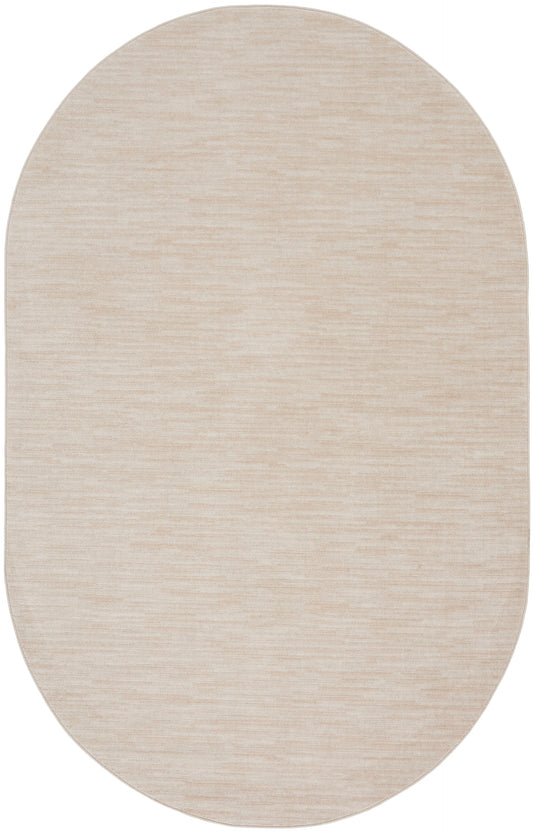 Nourison Nourison Essentials 6' x 9' Oval Ivory Beige Outdoor Rug