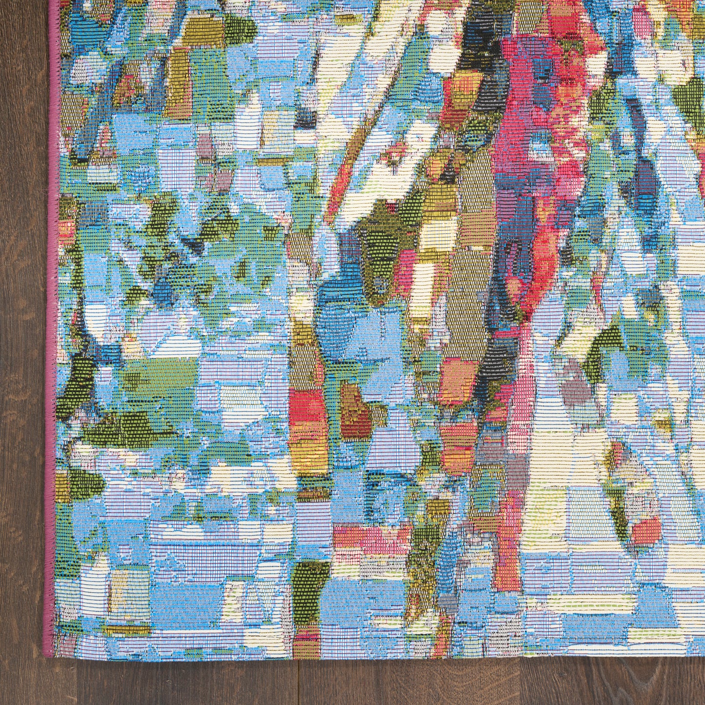 Nourison Color Splash 7'10" x 9'10" Multicolor Coastal, Nautical & Beach Rug