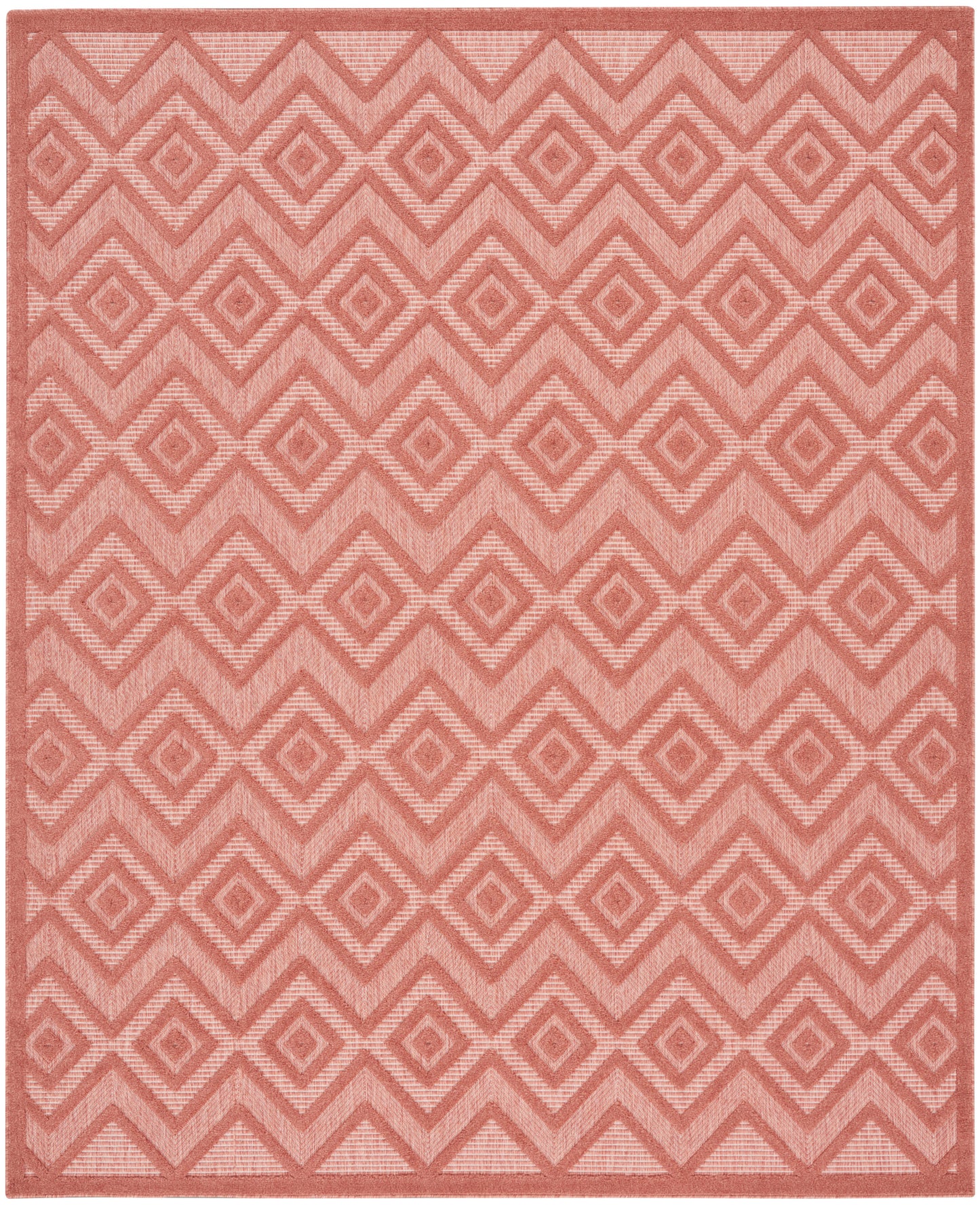 Nourison Versatile 9' x 12' Coral Orange Modern Rug