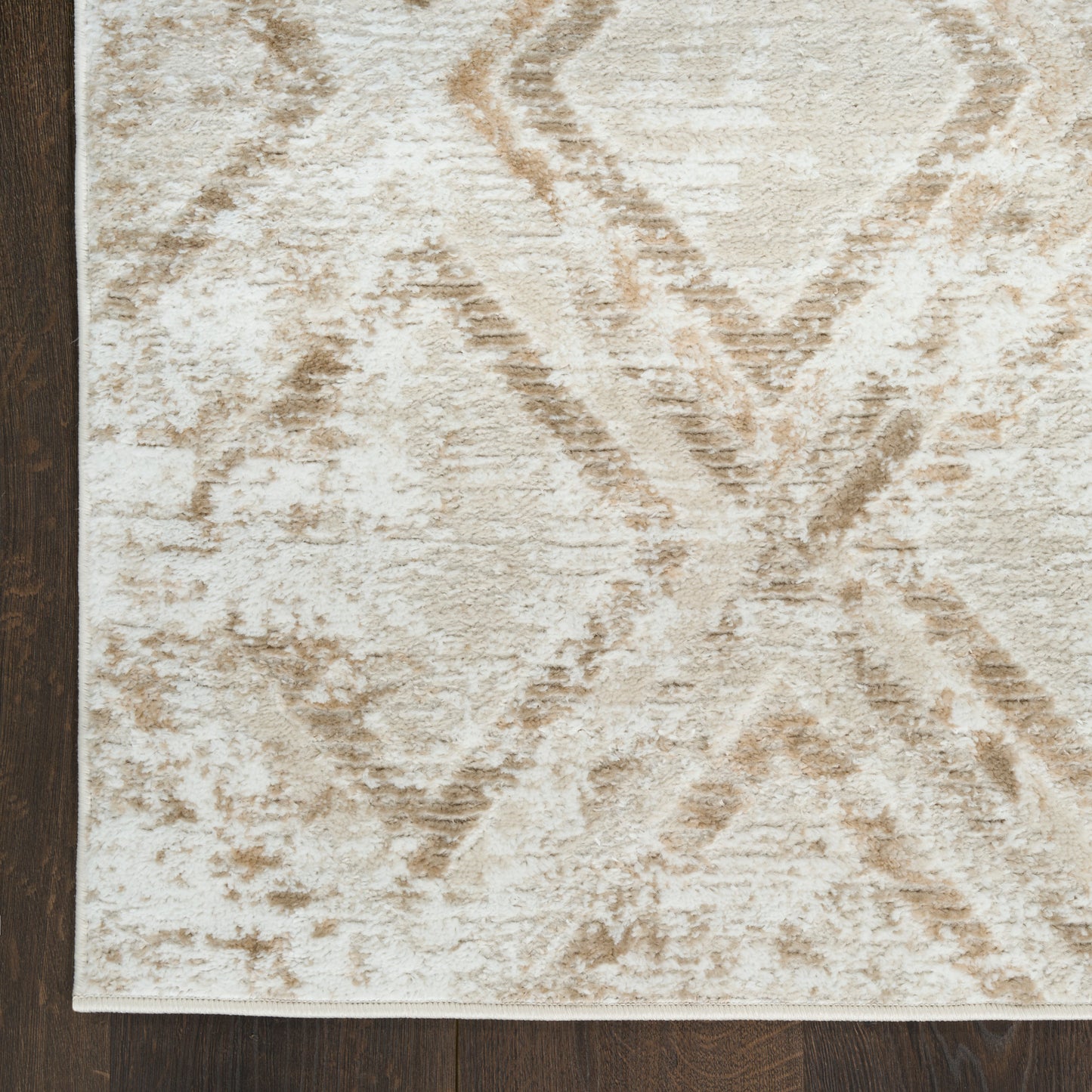Nourison Dekor 4' x 6' Ivory Taupe Modern Indoor Rug
