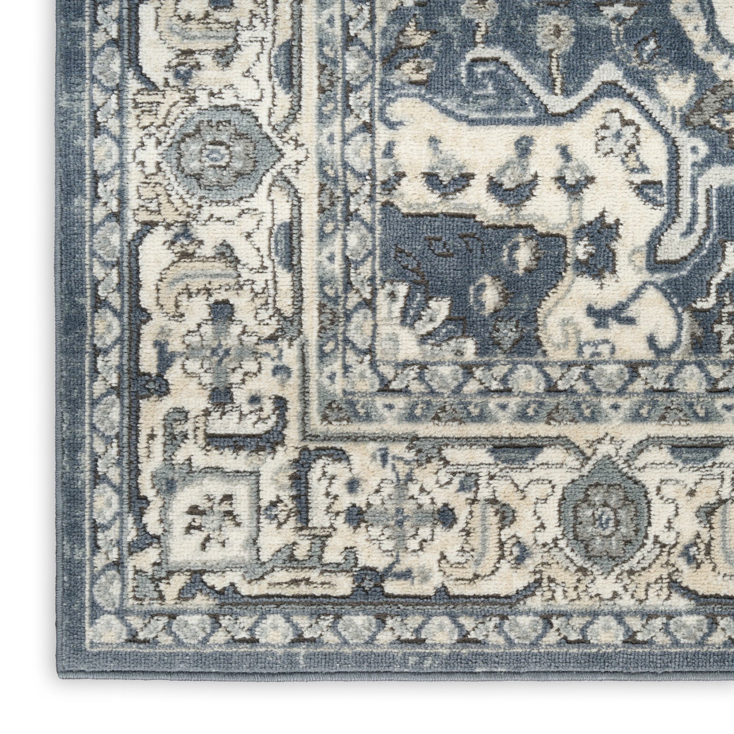 Nourison Quarry 6' x 9' Navy Ivory Vintage Indoor Rug