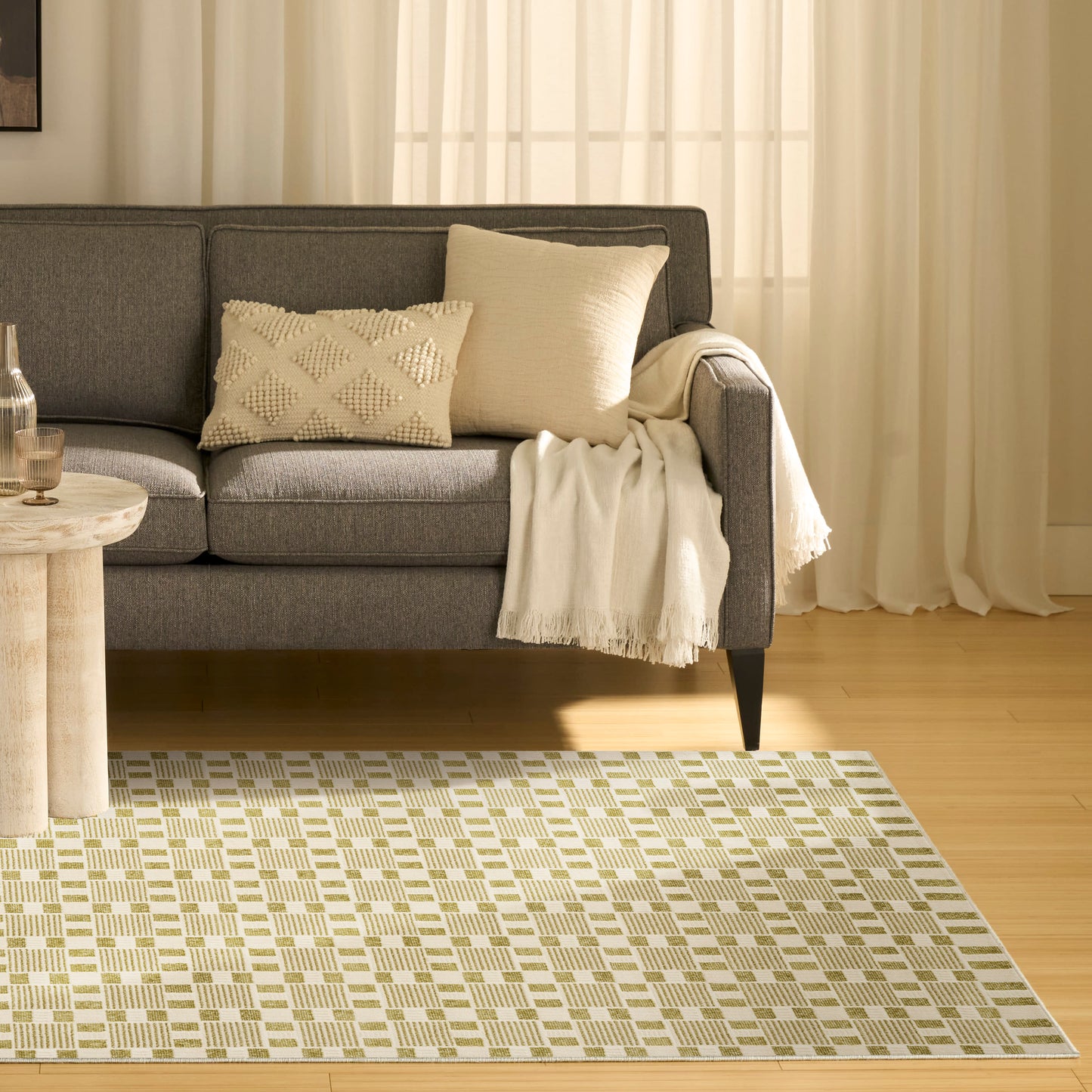Nourison Nordic 5' x 7' Green Modern Indoor Rug