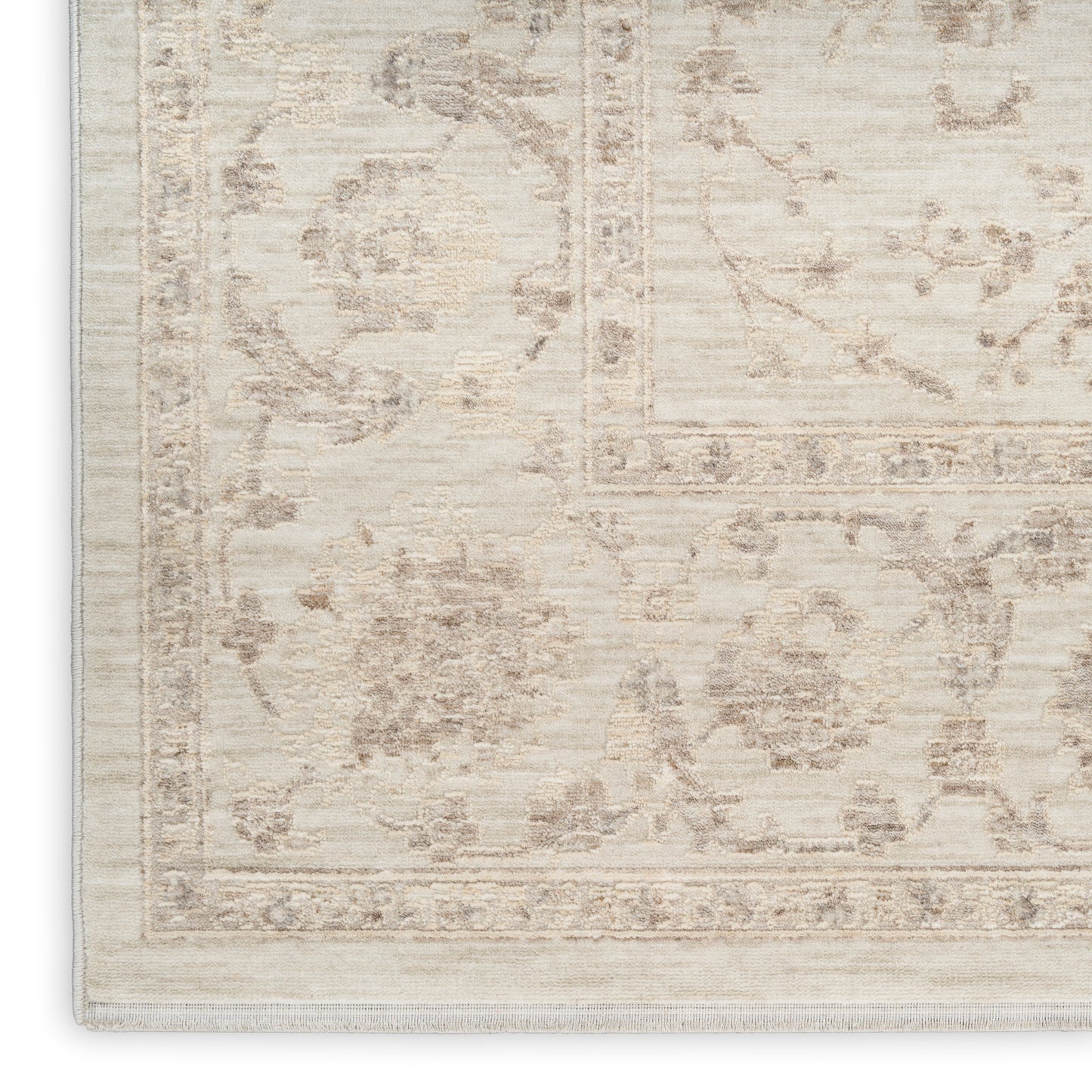 Nourison Shadows 2'2" x 10' Ivory Vintage Indoor Rug