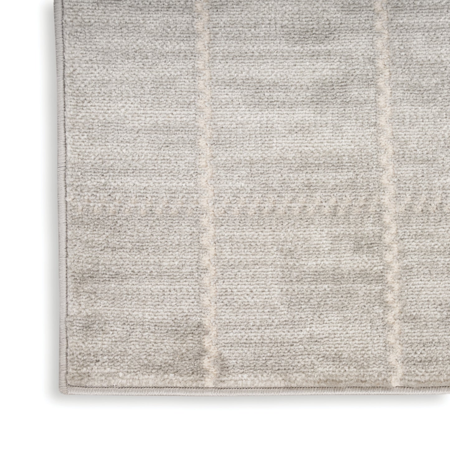 Nourison Serenity Home 7'10" x 9'10" Light Grey Modern Indoor Rug