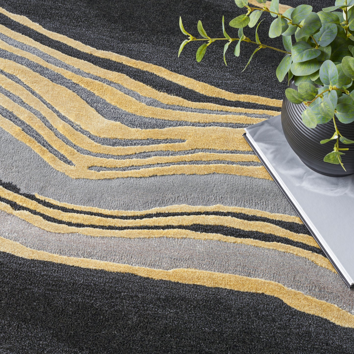 Nourison Prismatic 9'9" x 13'9" Charcoal Grey Modern Indoor Rug