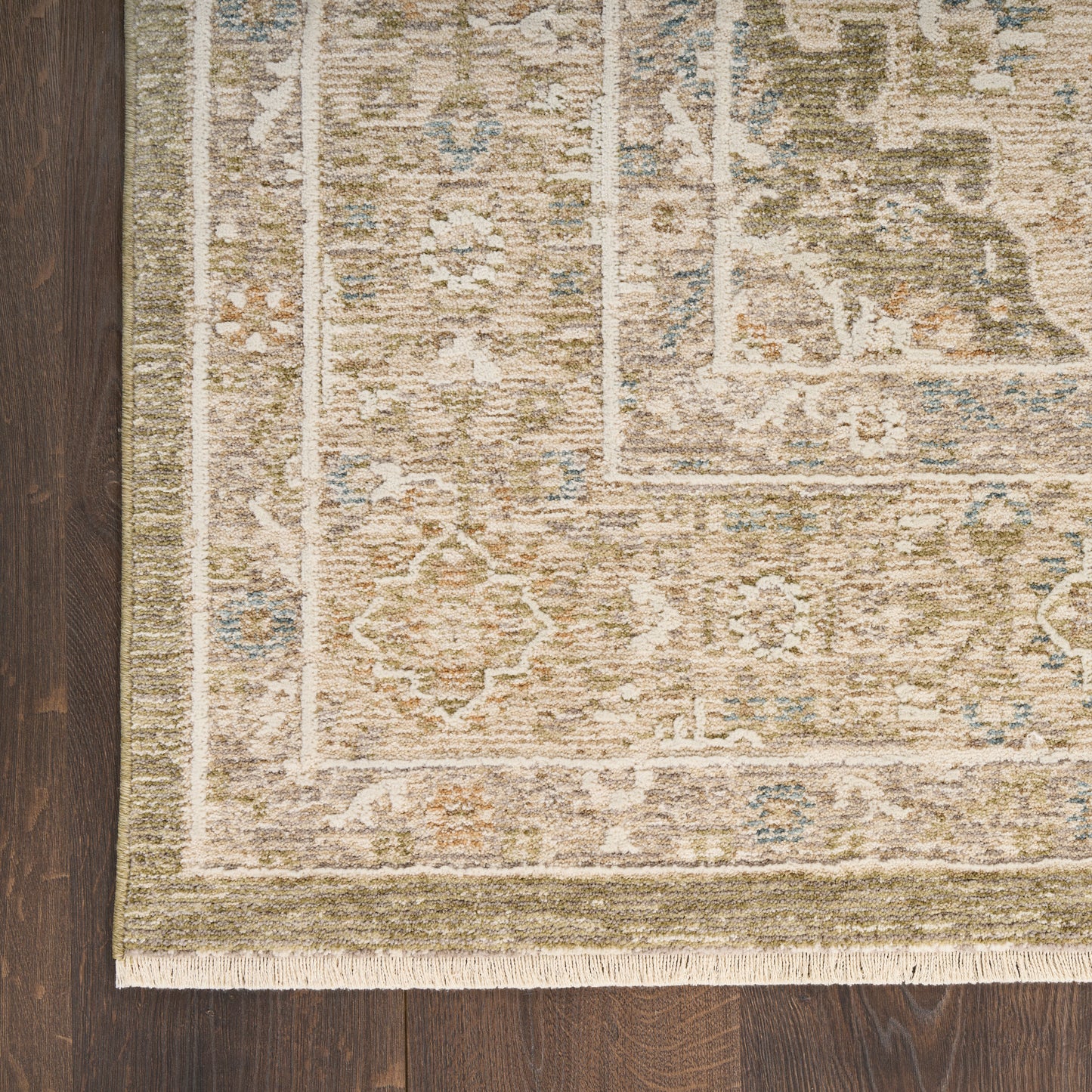 Nourison Retreat 5'3" x 7'6" Green Vintage Indoor Rug