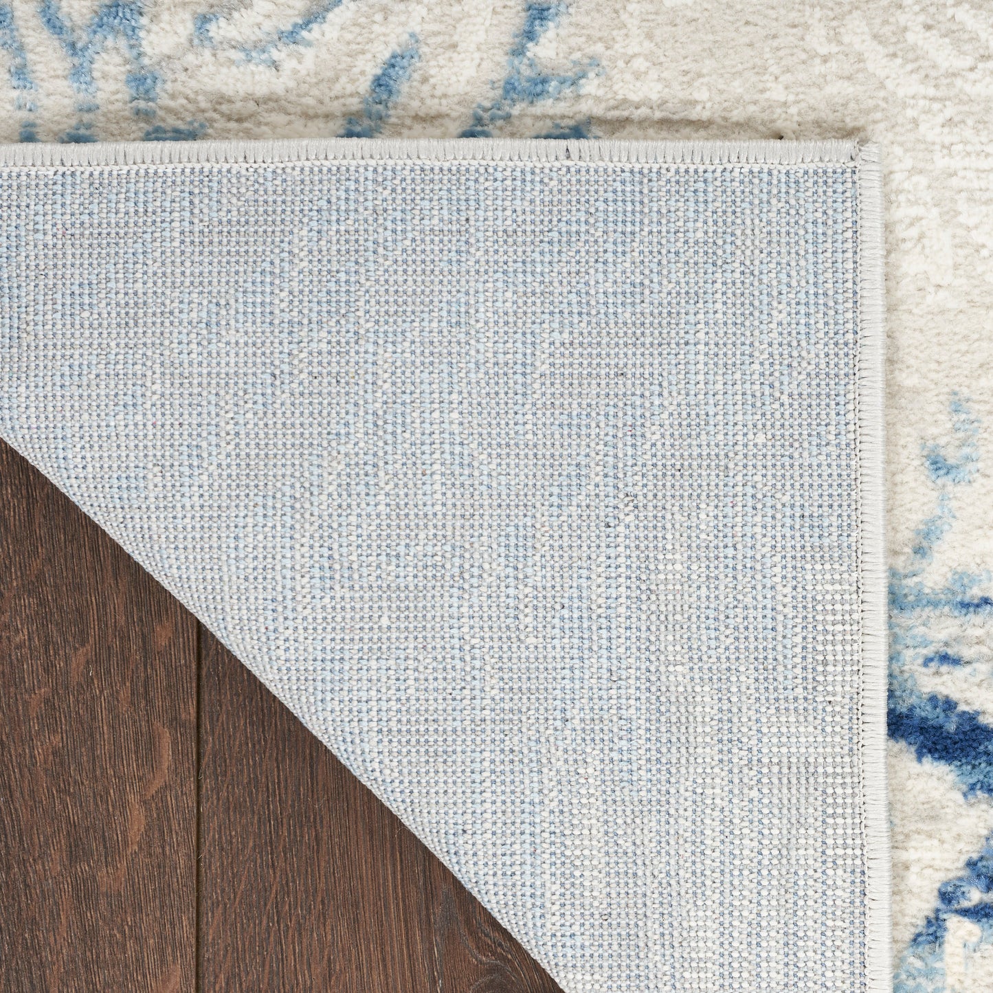 Nourison Seaside 2' x 6' Ivory Grey Blue Coastal, Nautical & Beach Indoor Rug