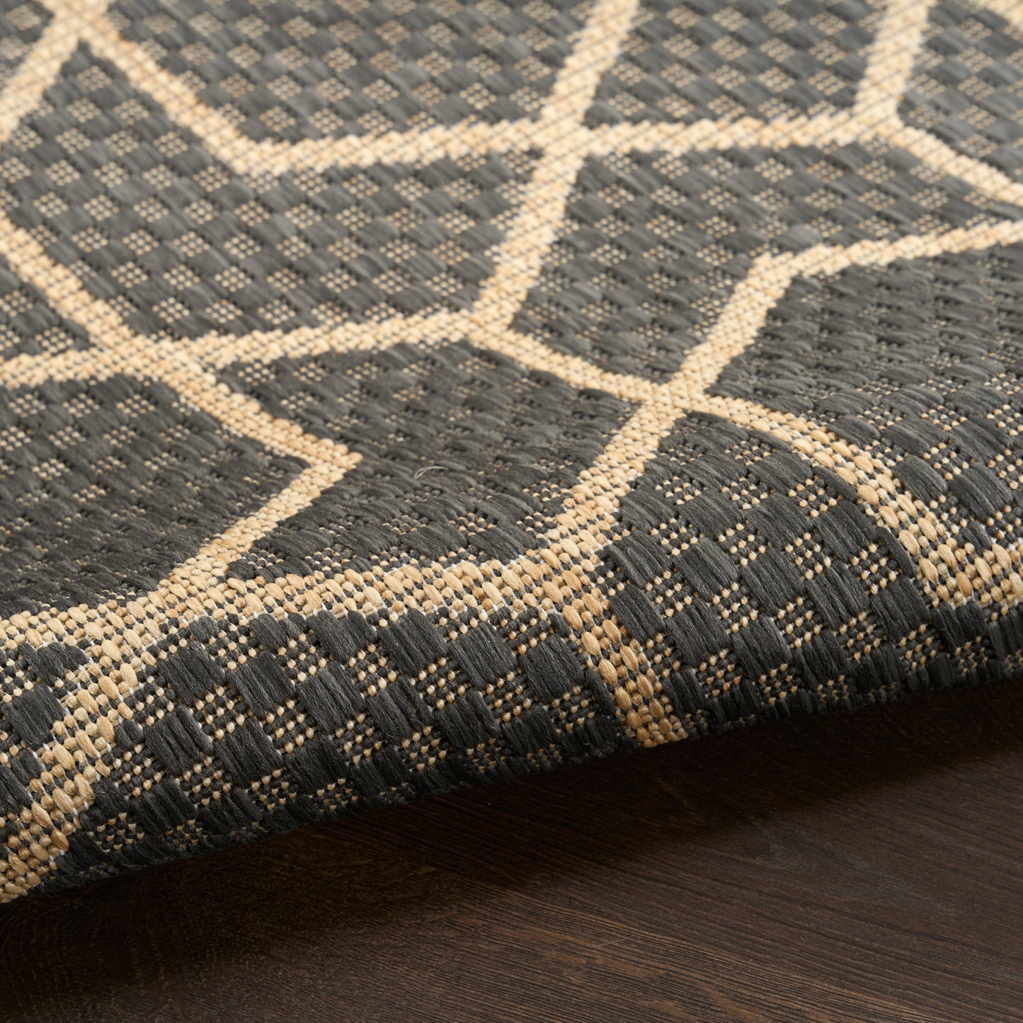 Nourison Horizon Indoor/Outdoor 8' x 10' Charcoal Modern Rug