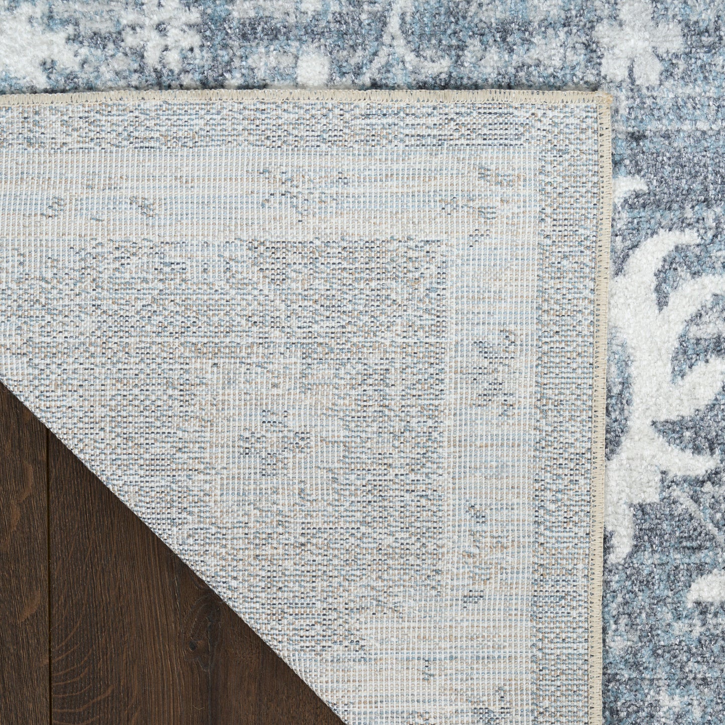 Nourison Astra Machine Washable 9' x 12' Denim Vintage Indoor Rug