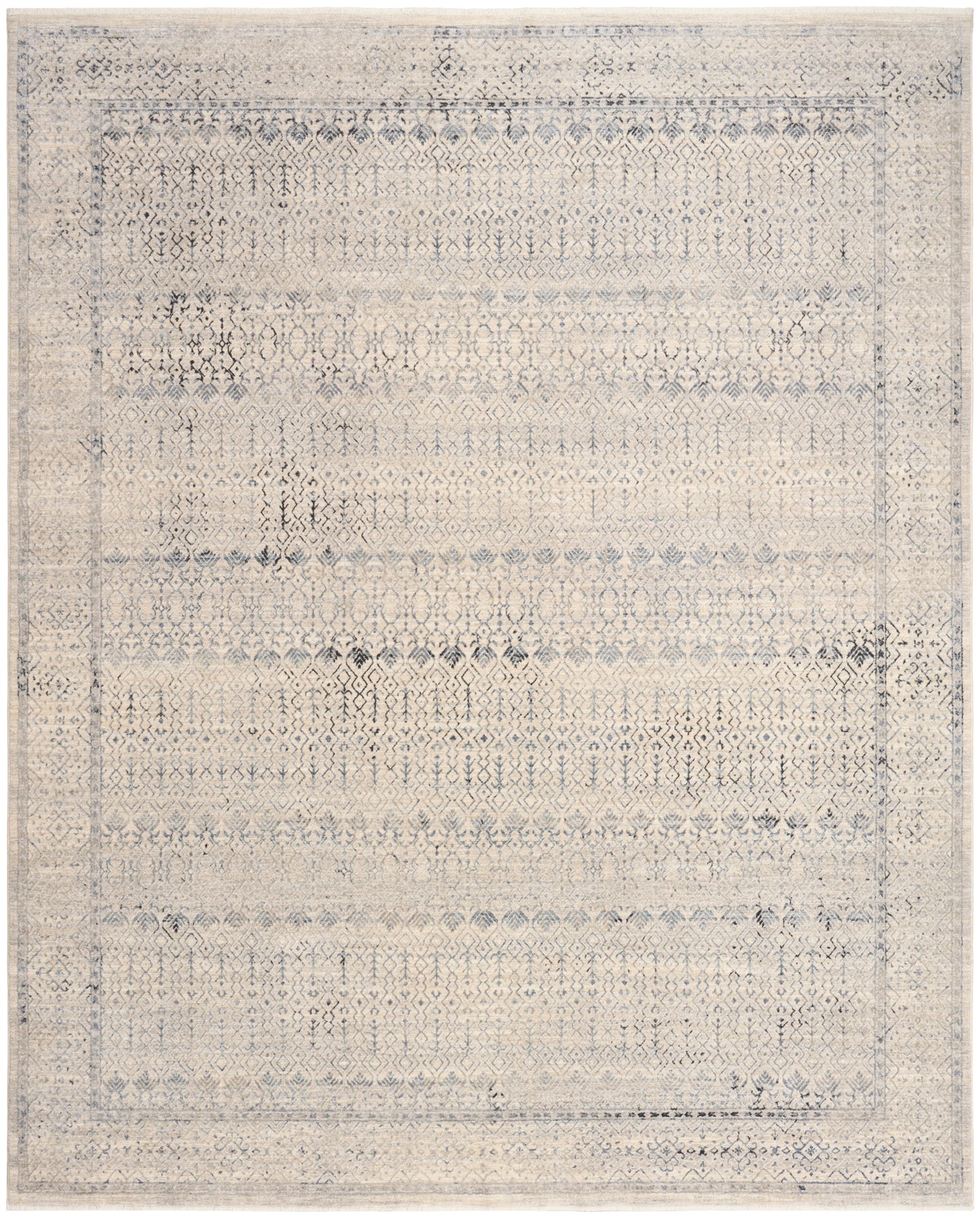 Nourison Sultana 7'10" x 10'2" Ivory Blue Vintage Indoor Rug