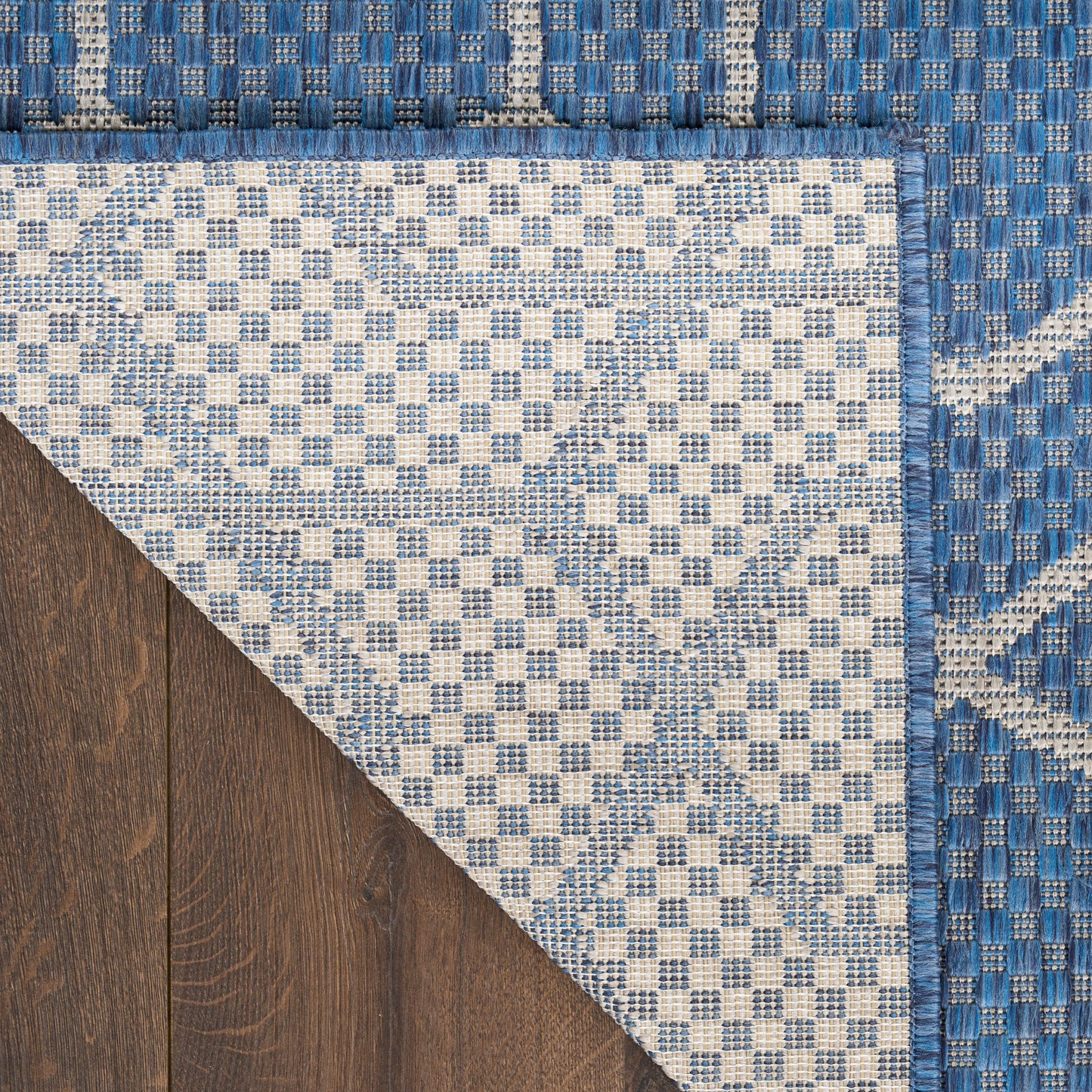 Nourison Horizon Indoor/Outdoor 6' x 9' Denim Modern Rug