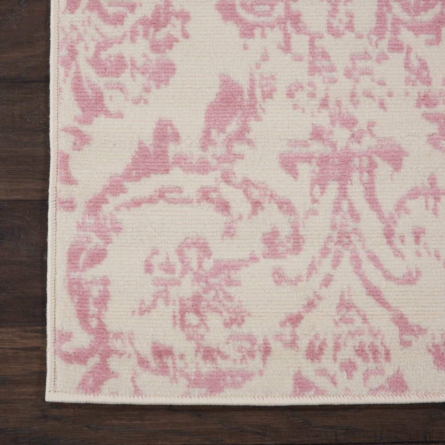 Nourison Jubilant 2' x 6' Ivory Pink Vintage Indoor Rug
