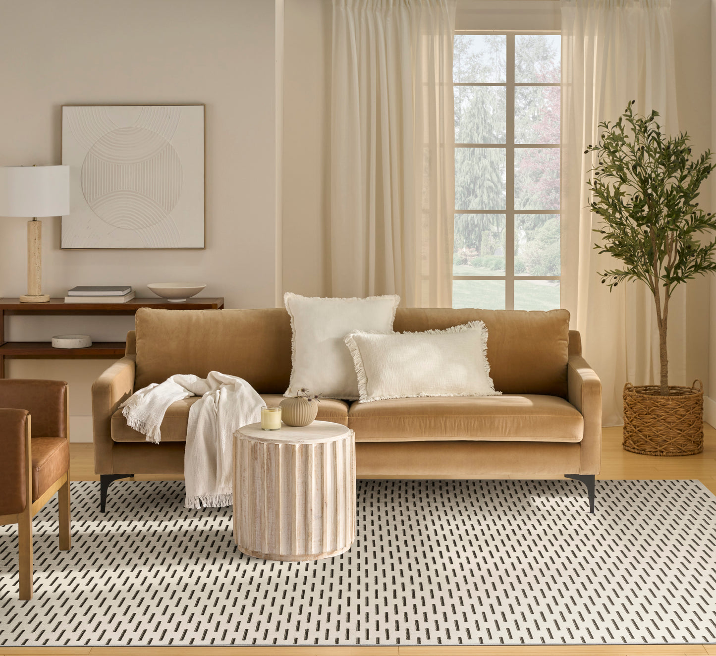 Nourison Nordic 8' x 10' Ivory Black Scandinavian Indoor Rug