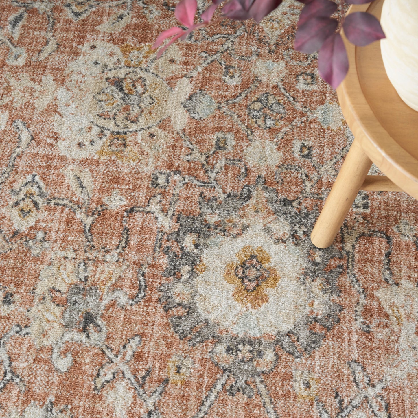 Nourison Oushak Home 4'1" x 5'11" Rust Vintage Indoor Rug