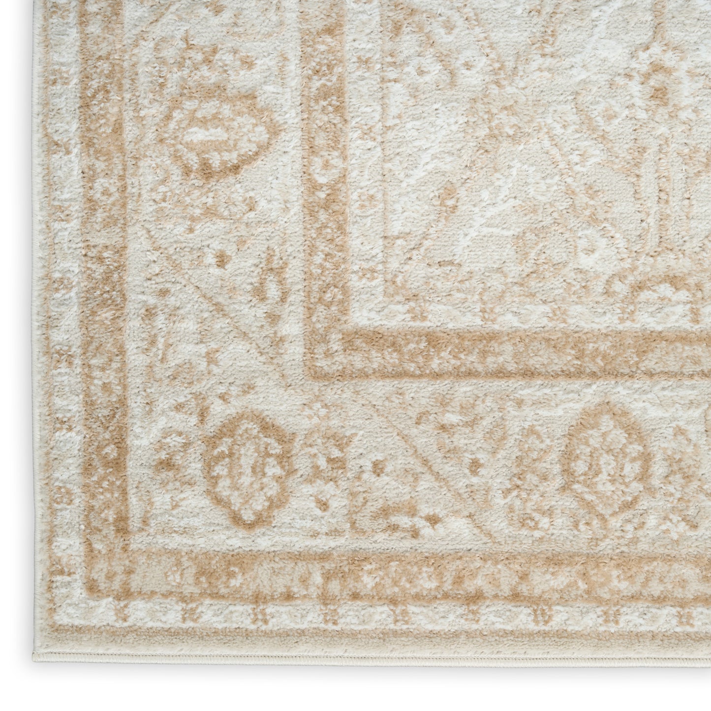 Nourison Dekor 2' x 4' Cream Beige Vintage Indoor Rug
