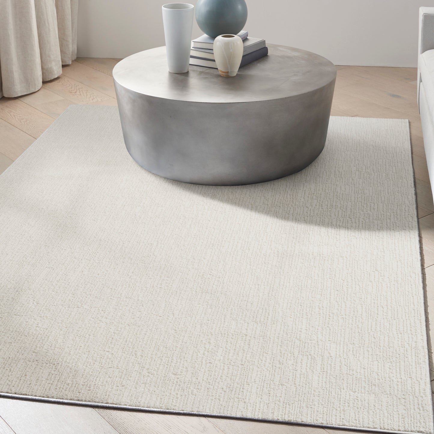 Calvin Klein Captivating 7'10" x 9'10" Ivory Grey Modern Indoor Rug