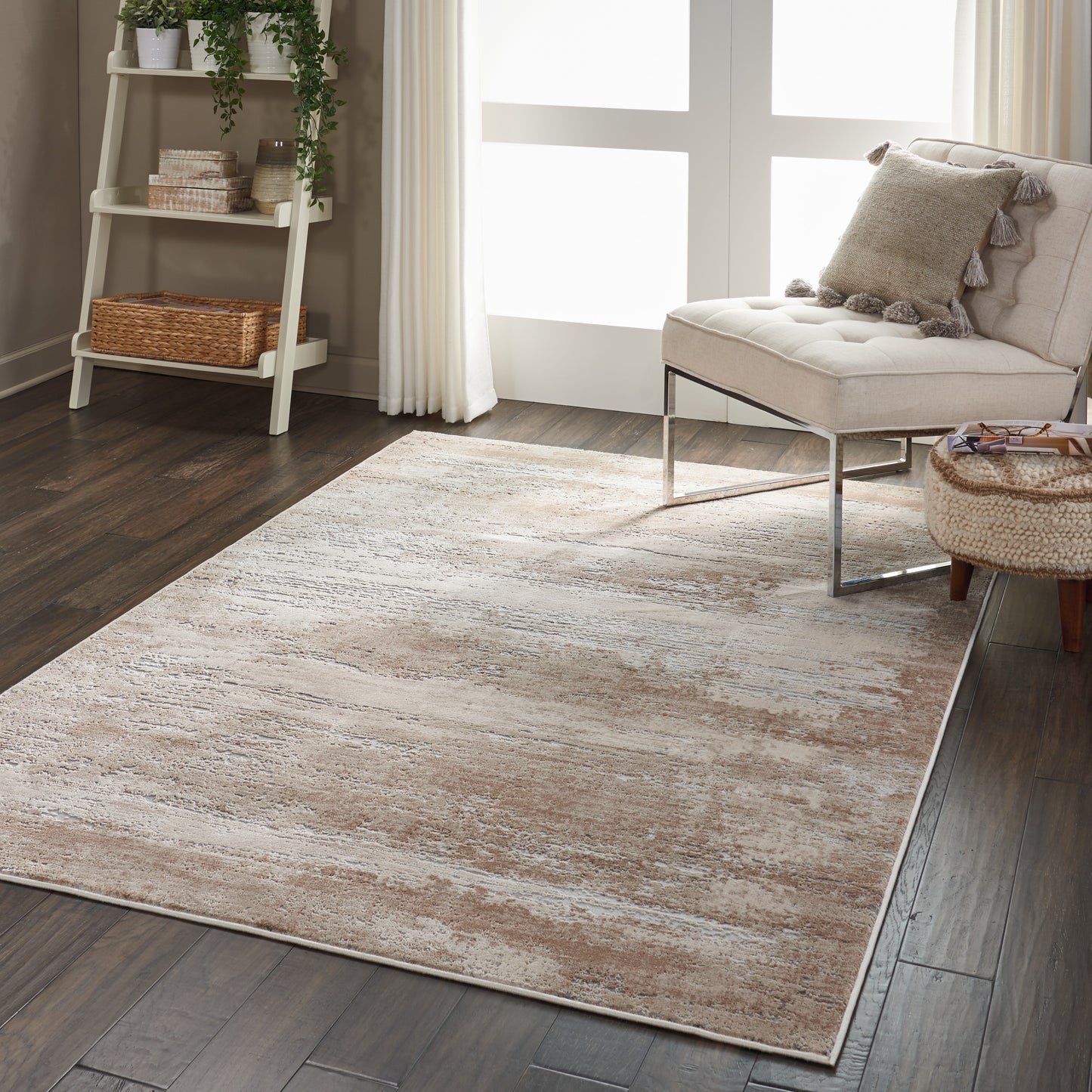 Nourison Rustic Textures 6' x 9' Beige Rustic Indoor Rug