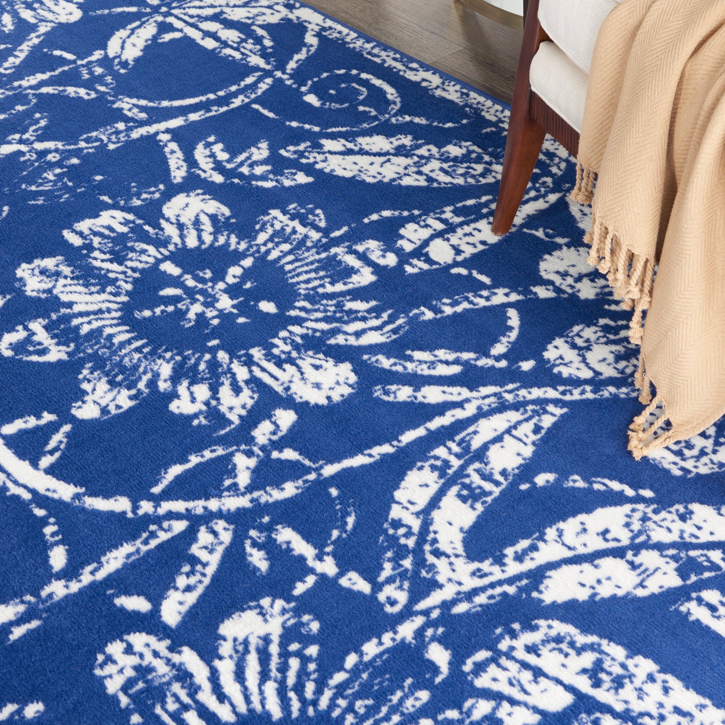 Nourison Whimsicle 8' x 10' Navy Farmhouse Indoor Rug